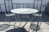 Gartentisch rund mit 2 Stühlen 