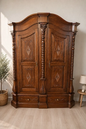 Vintage Massivholzschrank   gepflegtes Einzelstück mit viel Charme