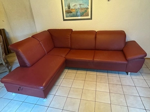 Ecksofa   Couch in rot 