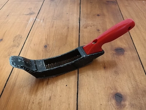 Stanley 21-105 Halbrund Hobel mit Blattklinge Farbe orange schwarz