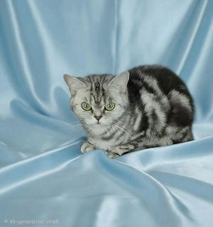 BKH Silvertabby Zuchtkatze mit Stammbaum 