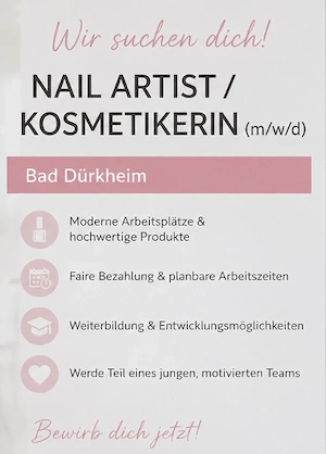 Nageldesigner   Nail Artist (m w d) in Bad Dürkheim