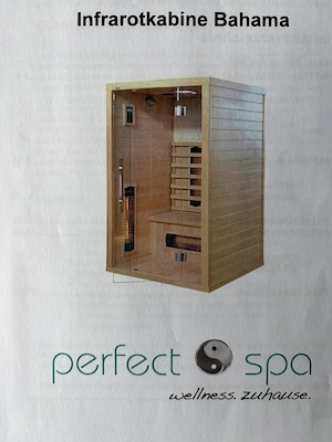 Infrarotkabine perfect spa Modell Bahama S - Neuwertig -