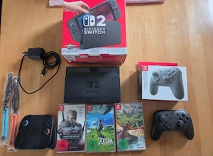 Nintendo Switch 2 mit 3 Spielen +Switch pro Controller