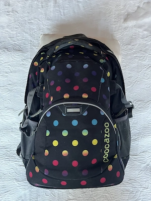 Coocazoo - Schulranzen Rucksack Kinder - schwarz mit Punkten