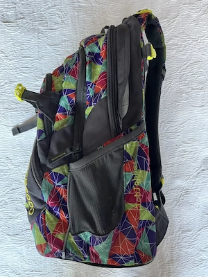 Coocazoo - Schulranzen Rucksack Kinder - grau mit farbigen Mustern Bild 3