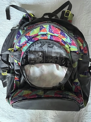Coocazoo - Schulranzen Rucksack Kinder - grau mit farbigen Mustern Bild 7
