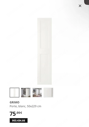 6 IKEA Türen   229 cm x 50 cm   Neu