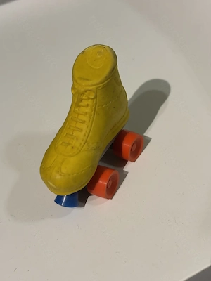  Vintage Rollschuh Radiergummi aus den 1970ern, guter Zustand