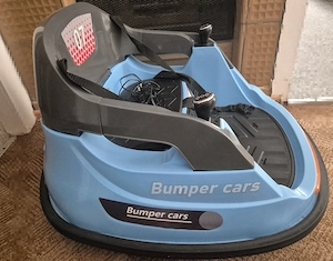 Bumper Car für Kinder   Elektrischer Autoscooter (Hellblau Grau)
