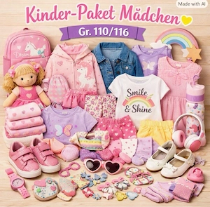 Kinder Paket Mädchen   Größe 110 116 