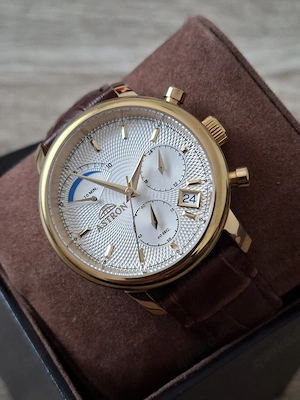 Herrenuhr Astron Quarz vergoldet
