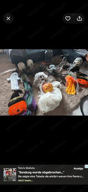 Halloween Deko  für draußen und drinnen 