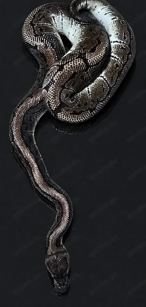 1.0 Pinstripe het. Clown ( Königspython   Python regius )