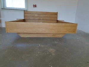 Bett massiv Holz Doppelbett  Eiche 
