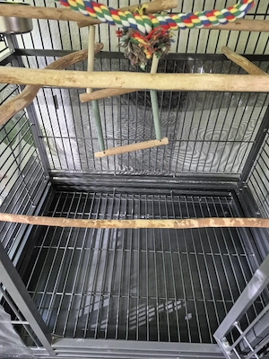 Großer Vögelkäfig mit Zubehör- komplett  Bild 4