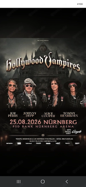 Hollywood Vampires Front of Stage Nürnberg