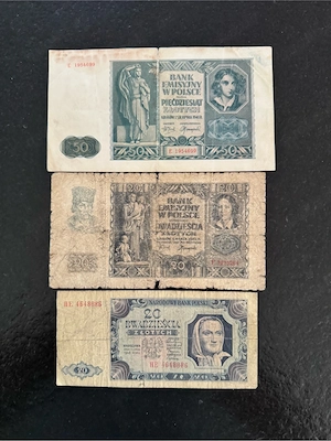 Historiesche Banknoten aus Polen