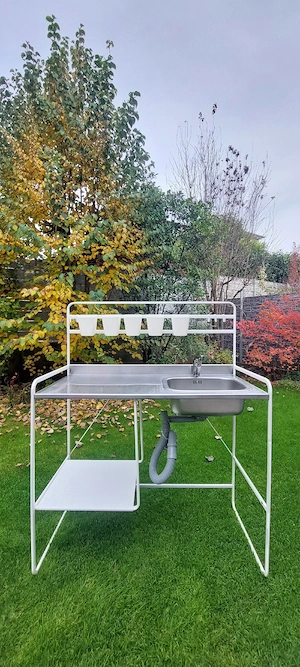 Edelstahl Küchenspülentisch  Bild 2