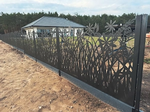 Moderne CNC Metallzäune   Flügeltore   Schiebetore