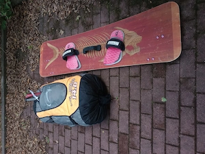Kiteausrüstung komplett mit Board, Kite, Bar