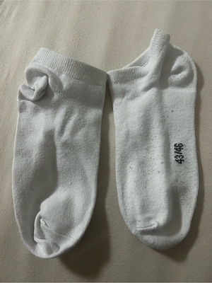 Weiße Sneakersocken Gr. 40 43