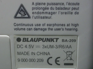 Mini Taschenradio Blaupunkt BA-209 einfache Bedienung Bild 5