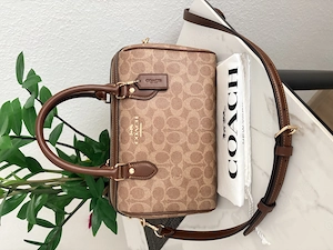 NEU Coach Rowan Satchel aus Signature-Canvas