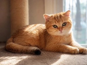 Goldene shaded Katzenbaby 