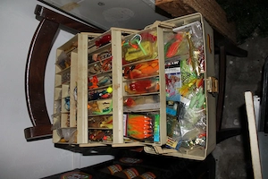 Angler Zubehör Konvolut, teilweise noch in Originalverpackung