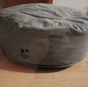 Hundebett der Marke Siena Home rund grau