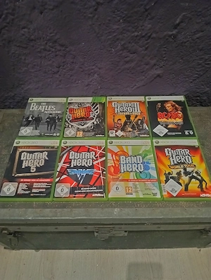 X Box 360 Diverse Guitar Hero Spiele