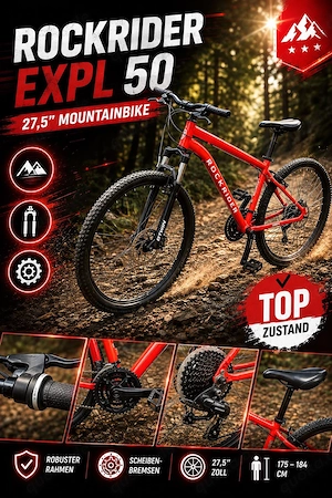 Rockrider EXPL 50   27,5  MTB | Größe L | Top Zustand