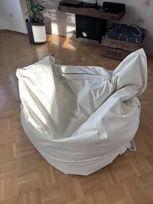 Sitzsack "sit on it" 180 x 150, weiß