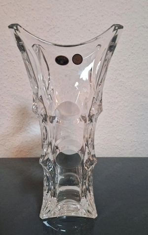 Bohemia Kristallvase   29 cm   geschliffenes Bleikristall