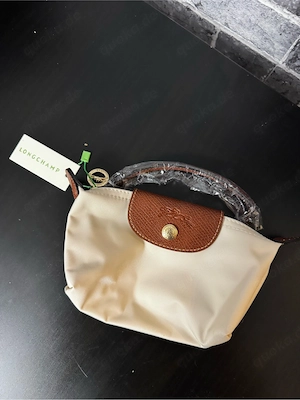 Longchamp Schultertasche Beige