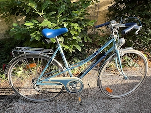 Hercules Damenrad Varena hellblau original vintage Halbrenner