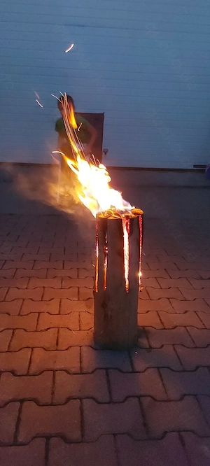 Schwedenfeuer, Schwedenfackeln, Fackeln, Feuer, Holzfeuer, Naturfackeln
