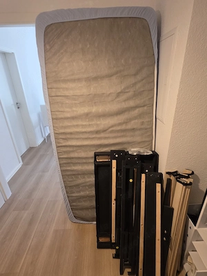 schlafzimmer bett 80x190cm mit matratze und latenrost 