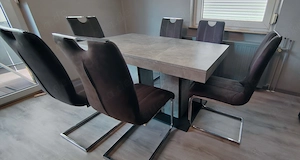 Esstisch Set mit 6 Stühle 