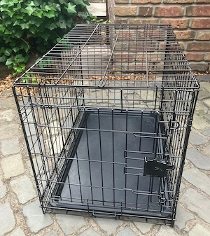 Hundekäfig mit Bodenschale, Einzeltür, L 76 x B 48 x H 56 cm Bild 2