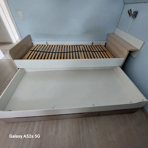 Bett 205x71x96 mit Auzügen für  2 Liegefläche und Schubkästen Bild 7