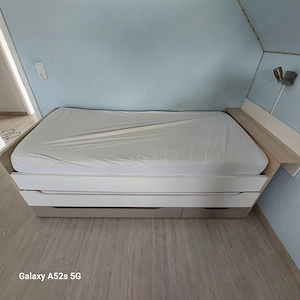 Bett 205x71x96 mit Auzügen für  2 Liegefläche und Schubkästen Bild 2