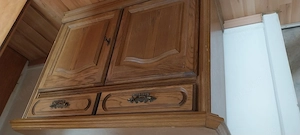 brauner Schuhschrank, furniert