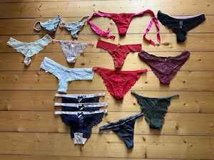 15 Damen -Slips Marken -Mix   Hunkemöller, Calvin Klein & H&M   XS S M