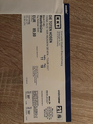 Die Toten Hosen Tour 2027 Braunschweig 