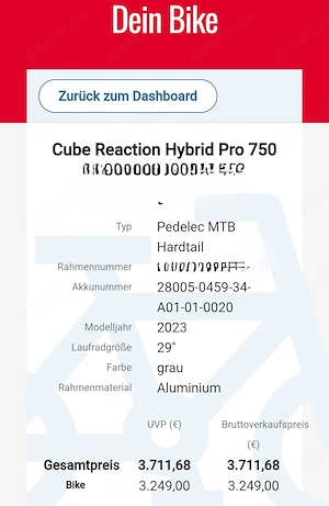 Cube Reaktion Hybrid Pro 750