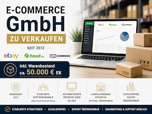Etablierte E-Commerce GmbH inkl. Warenbestand zu verkaufen