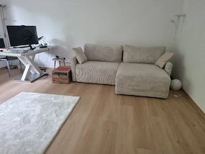 Moderne Couch mit Longchair in Creme Beige - sehr guter Zustand  Bild 3