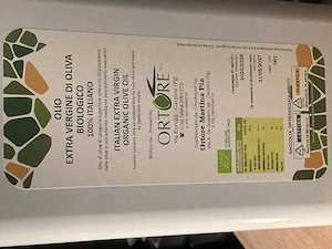 Italienisches Bio Olivenöl Olio Extra Vergine Biologico   5 Liter